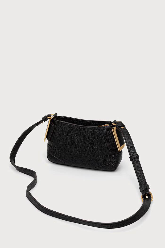 Love Moschino чанта дамска от имитация на кожа черна JC4096PP1PLT1000