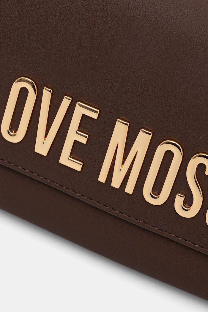 Love Moschino чанта дамска от имитация на кожа кафява JC4109PP1PKD0300
