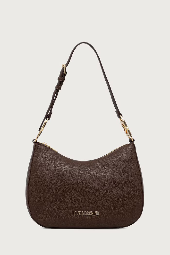 Love Moschino чанта тип хобо дамска от имитация на кожа кафява JC4012PP1PLB0300