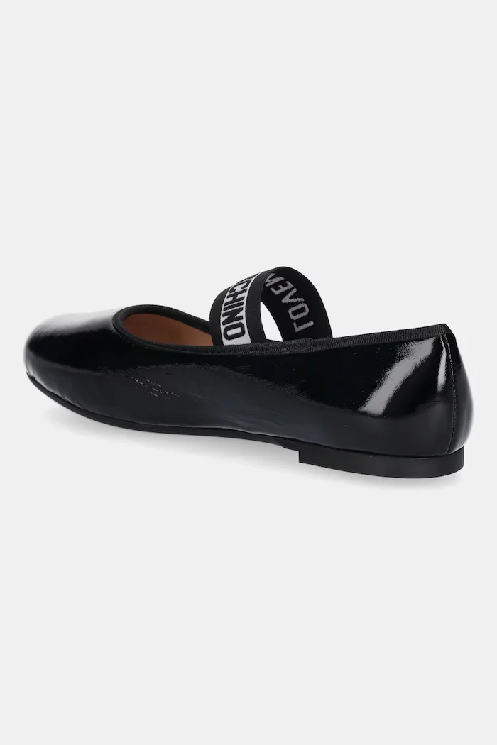 Love Moschino Кожени балеринки в черно JA11071G1NII0000