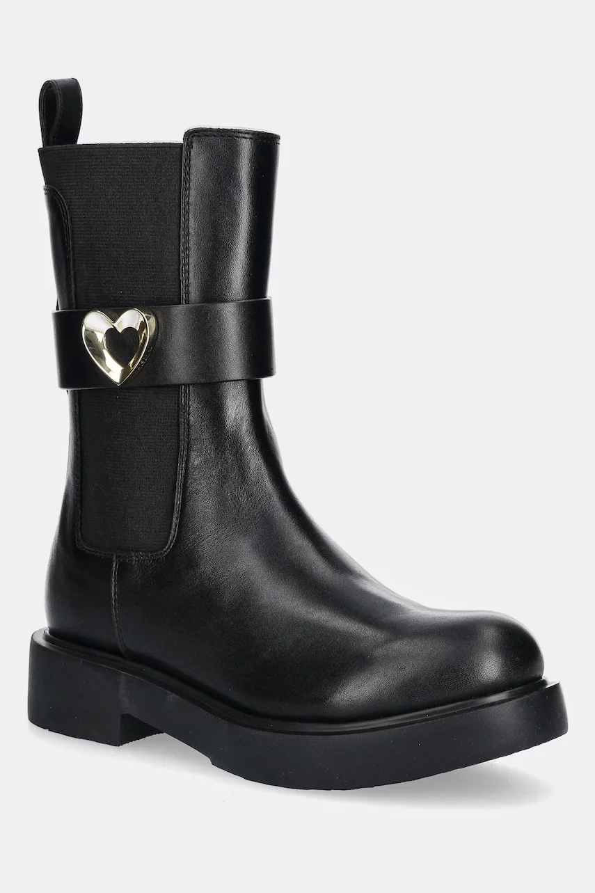 Love Moschino Кожени боти