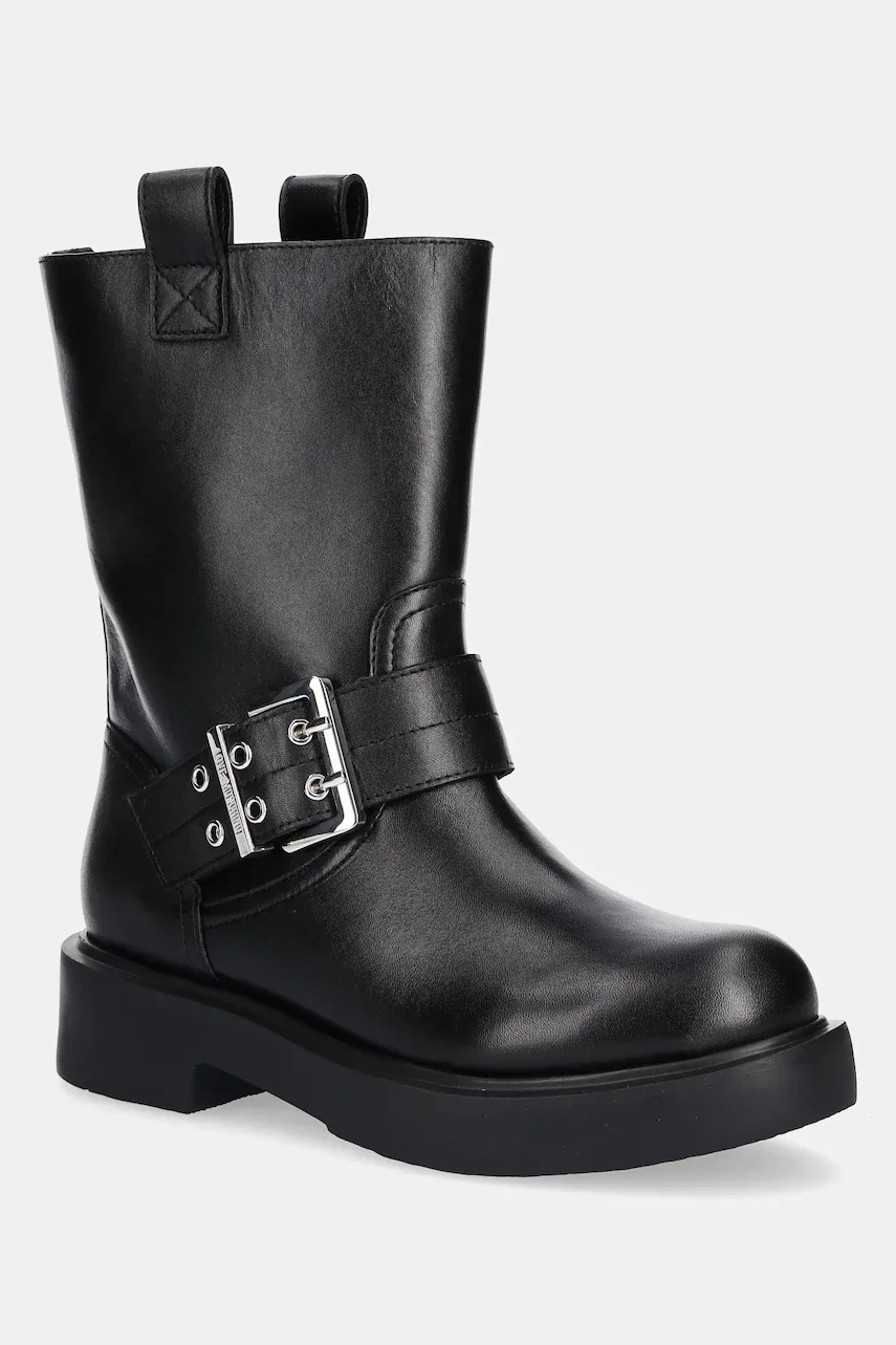 Love Moschino Кожени боти