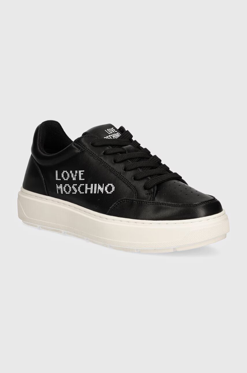 Love Moschino Кожени маратонки