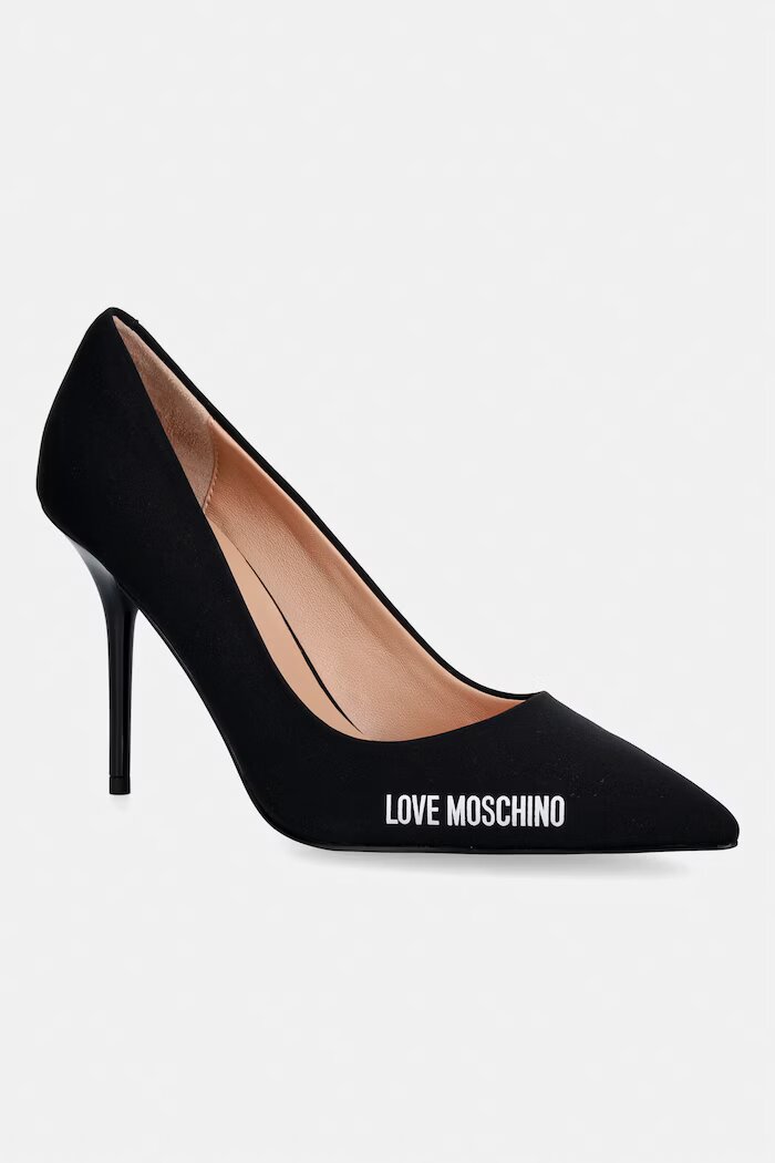Love Moschino Обувки с тънък ток в черно JA10299G1OIM0000