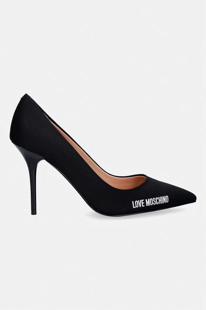 Love Moschino Обувки с тънък ток в черно JA10299G1OIM0000