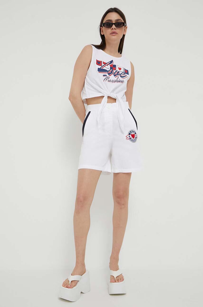 Love Moschino Памучен къс панталон