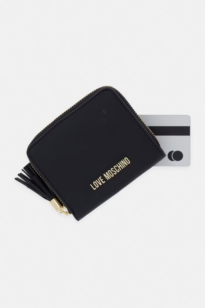 Love Moschino портфейл дамски черен JC5689PP0OKD0000
