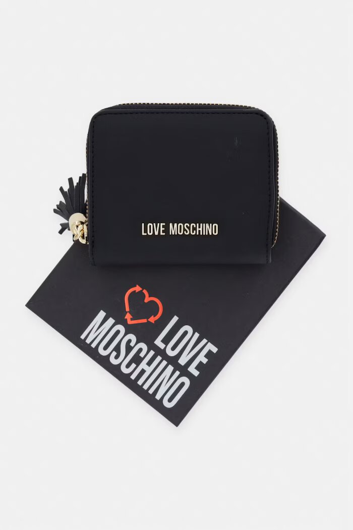 Love Moschino портфейл дамски черен JC5689PP0OKD0000