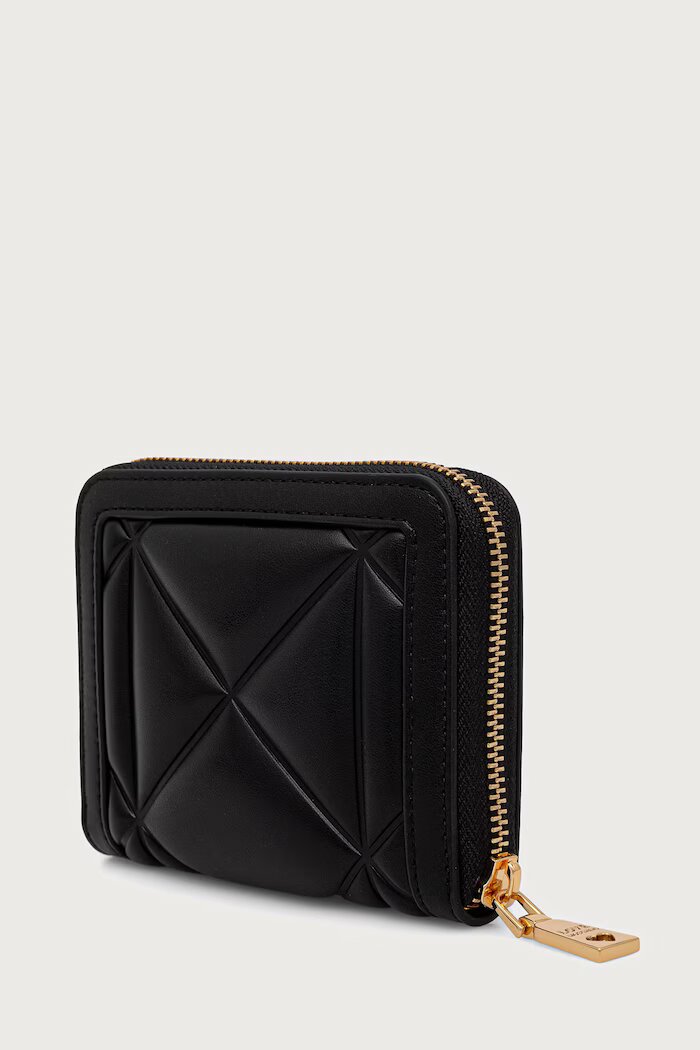 Love Moschino портфейл дамски от имитация на кожа черен JC5641PP0PLC0000