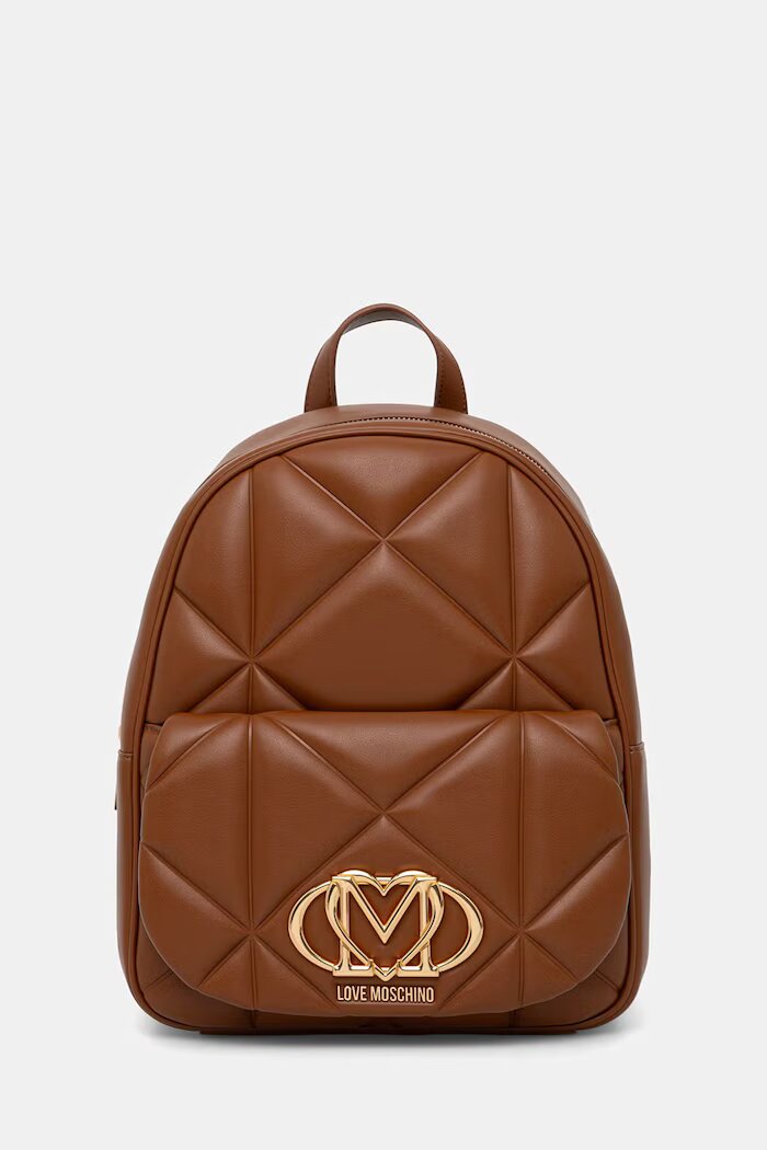 Love Moschino Раница дамска от имитация на кожа кафява JC4037PP0OLC0200