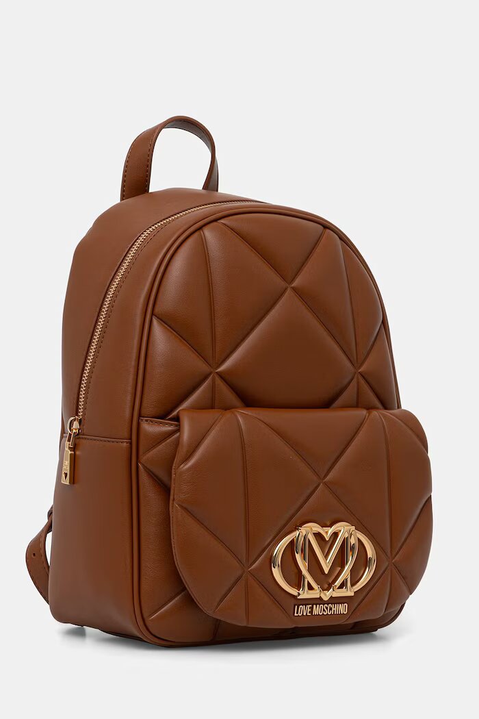 Love Moschino Раница дамска от имитация на кожа кафява JC4037PP0OLC0200