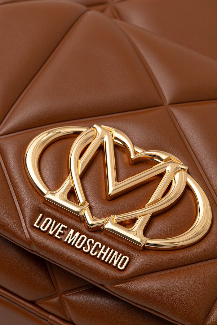 Love Moschino Раница дамска от имитация на кожа кафява JC4037PP0OLC0200