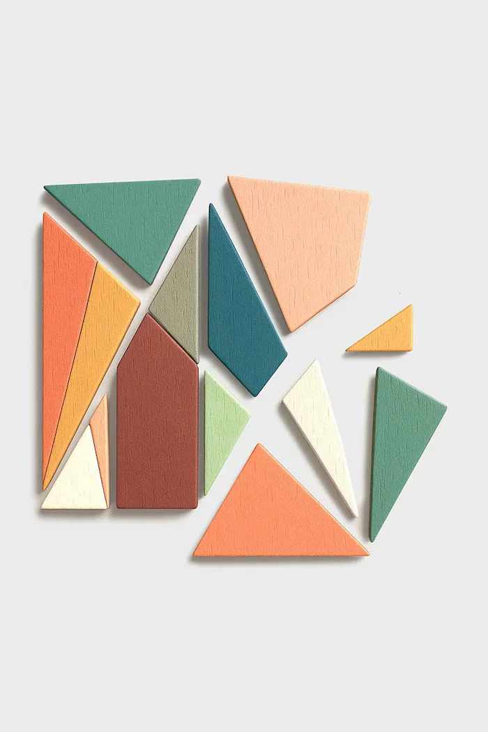 Luckies of London Дървен пъзел Colorgram 14 x 19 cm