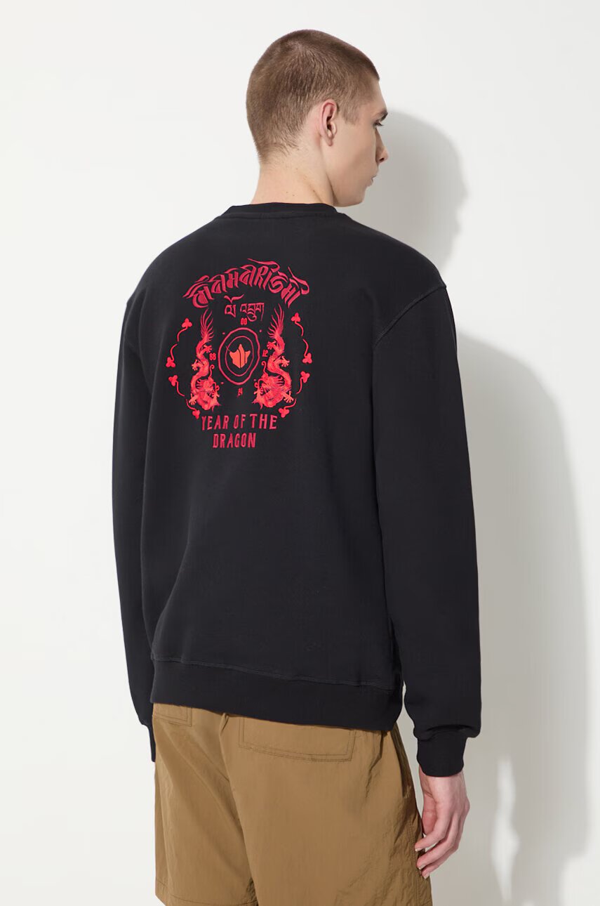 Maharishi Памучен суичър Dragon Anniversary Crew Sweat