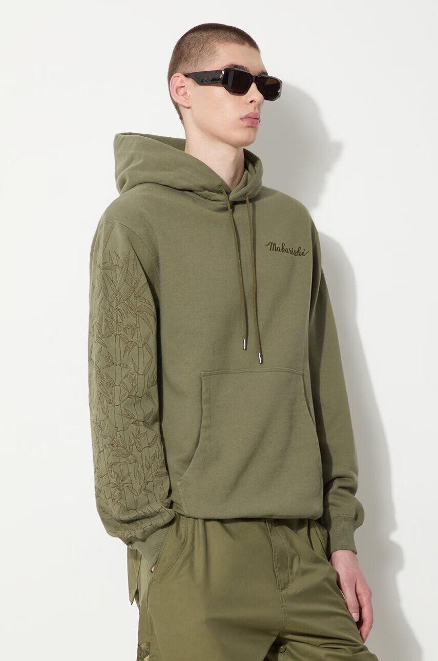 Maharishi Памучен суичър Dragon Bamboo Hooded Sweat