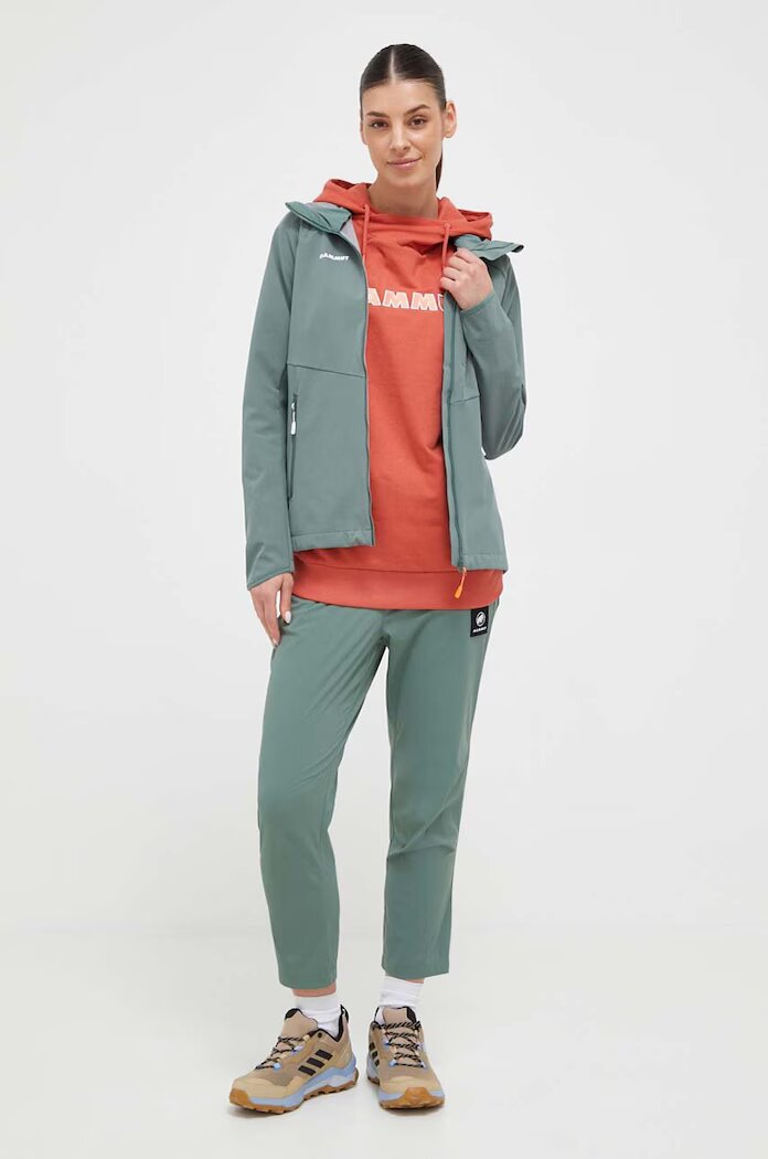 Mammut Яке за спортове на открито Ultimate Comfort SO в зелено