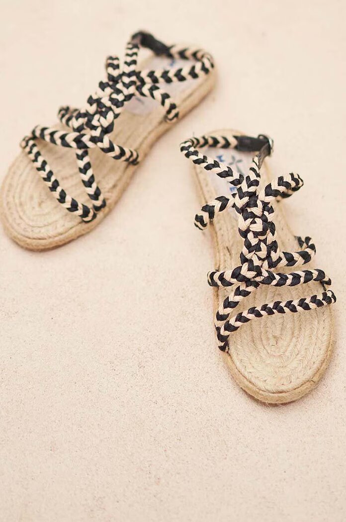 Manebi Сандали Rope Sandals в бежово F 7.5 Y0