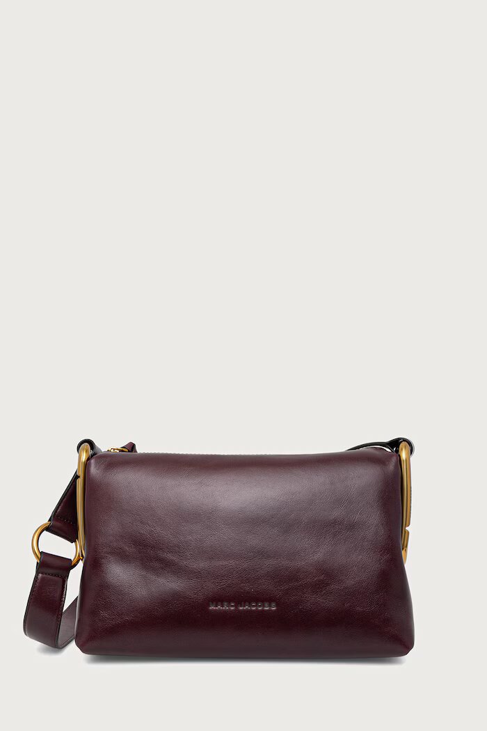 Marc Jacobs чанта crossbody дамска от кожа SCENE MEDIUM SHOULDER бордо 2P6HCR007H01