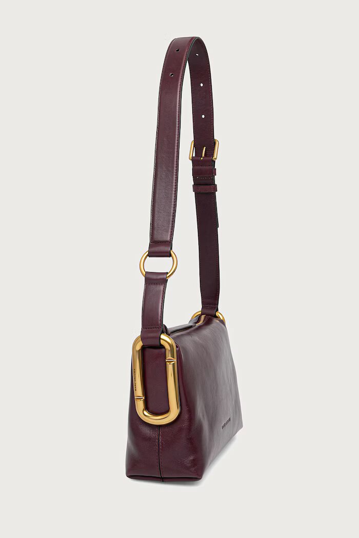 Marc Jacobs чанта crossbody дамска от кожа SCENE MEDIUM SHOULDER бордо 2P6HCR007H01