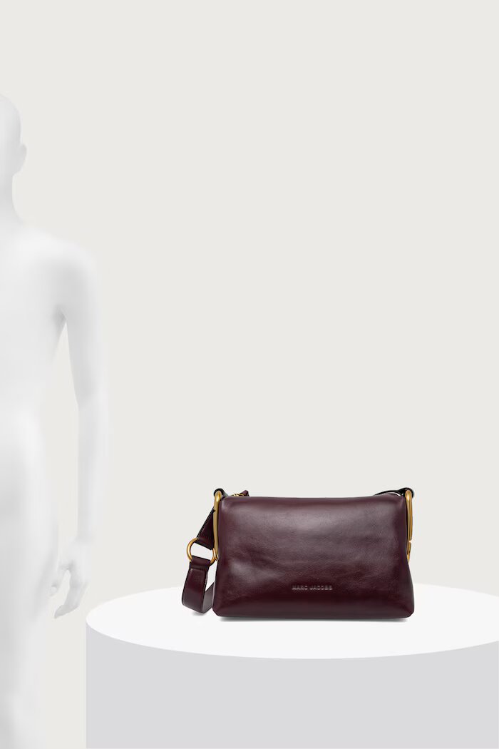 Marc Jacobs чанта crossbody дамска от кожа SCENE MEDIUM SHOULDER бордо 2P6HCR007H01