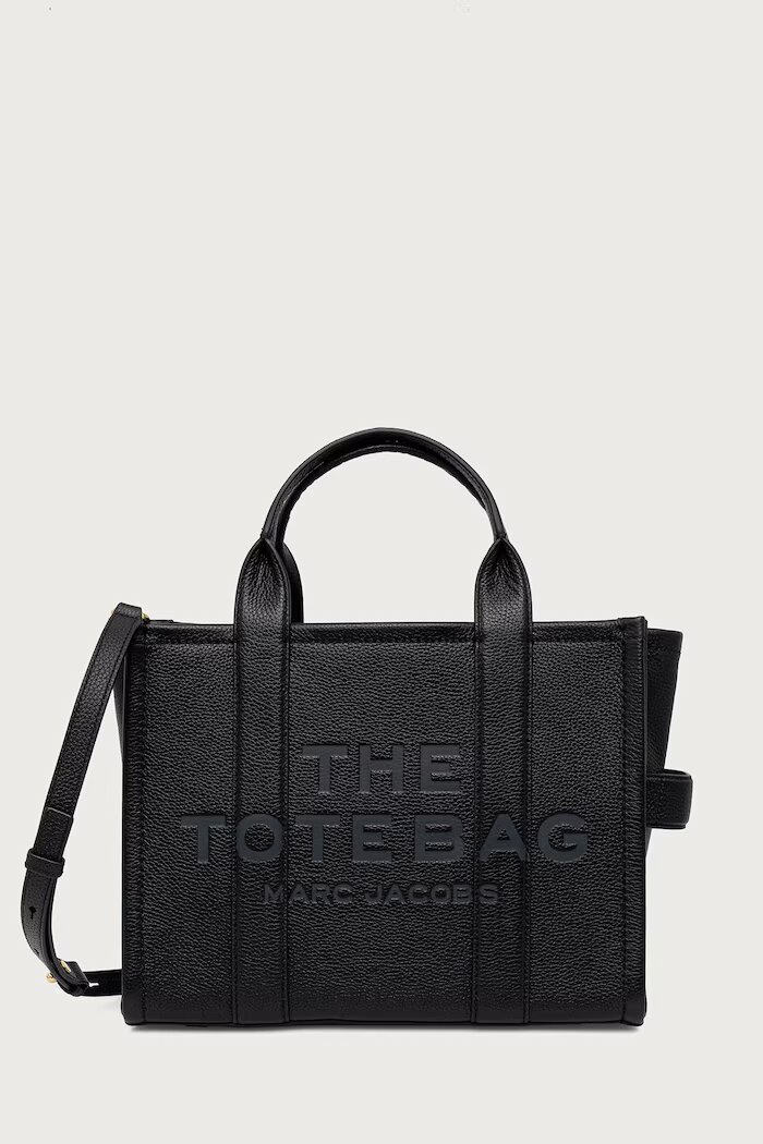 Marc Jacobs чанта crossbody дамска от кожа THE MEDIUM TOTE черна H004L01PF21