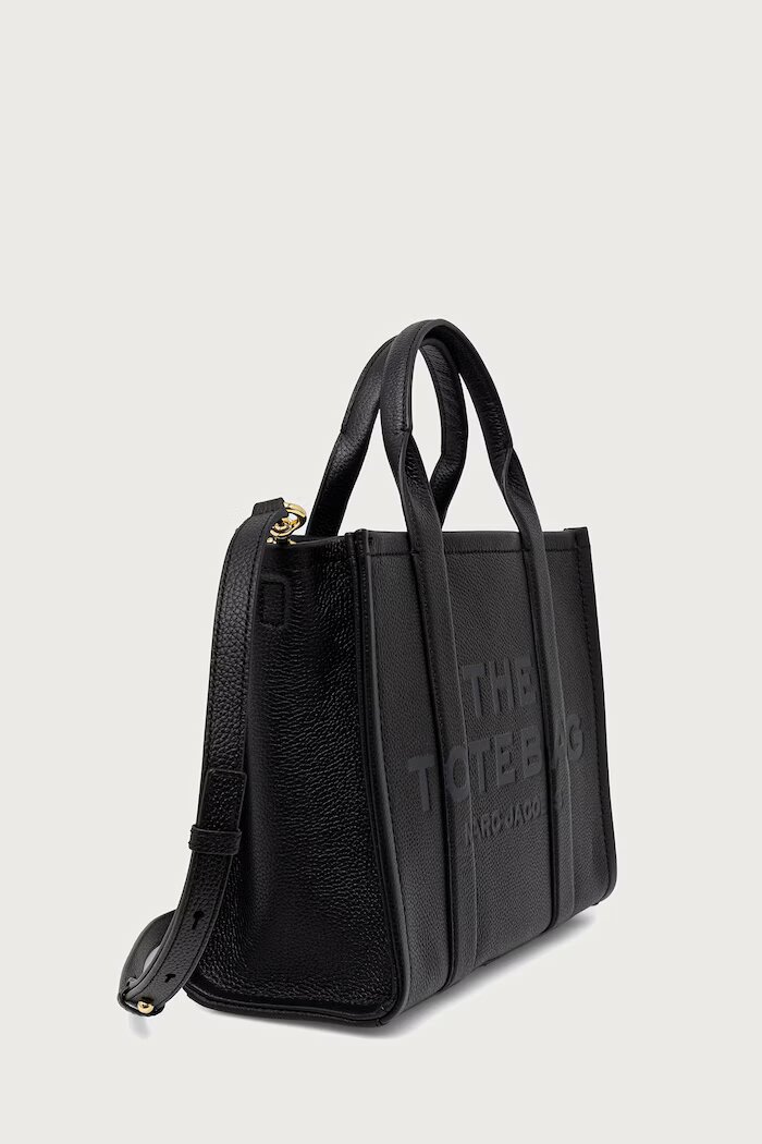 Marc Jacobs чанта crossbody дамска от кожа THE MEDIUM TOTE черна H004L01PF21