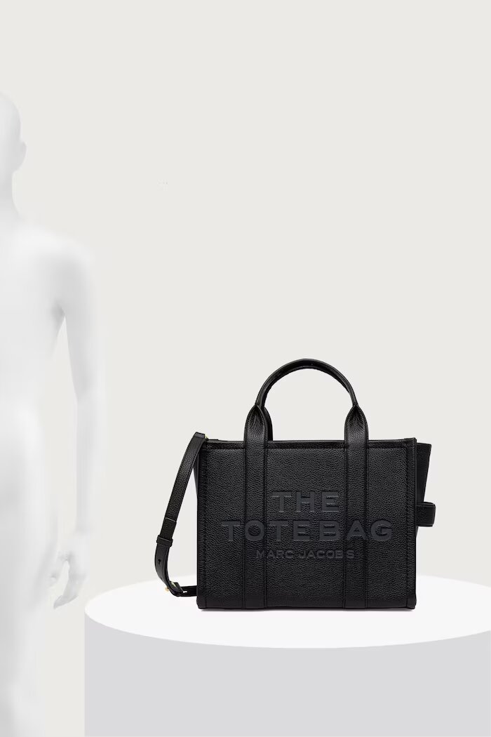 Marc Jacobs чанта crossbody дамска от кожа THE MEDIUM TOTE черна H004L01PF21