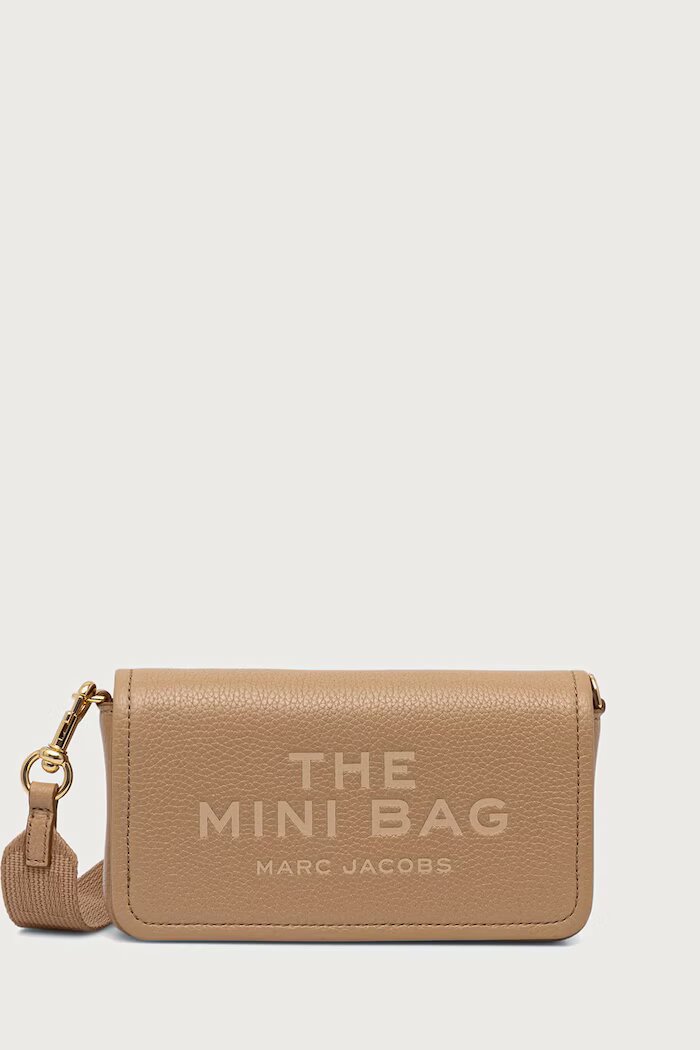 Marc Jacobs чанта crossbody дамска от кожа THE MINI BAG бежова 2S4SMN080S02