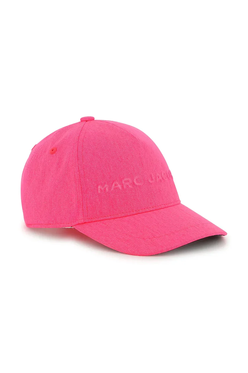 Marc Jacobs Детска памучна шапка с козирка