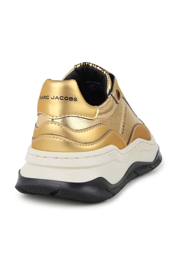 Marc Jacobs Детски кожени маратонки в златисто W60375