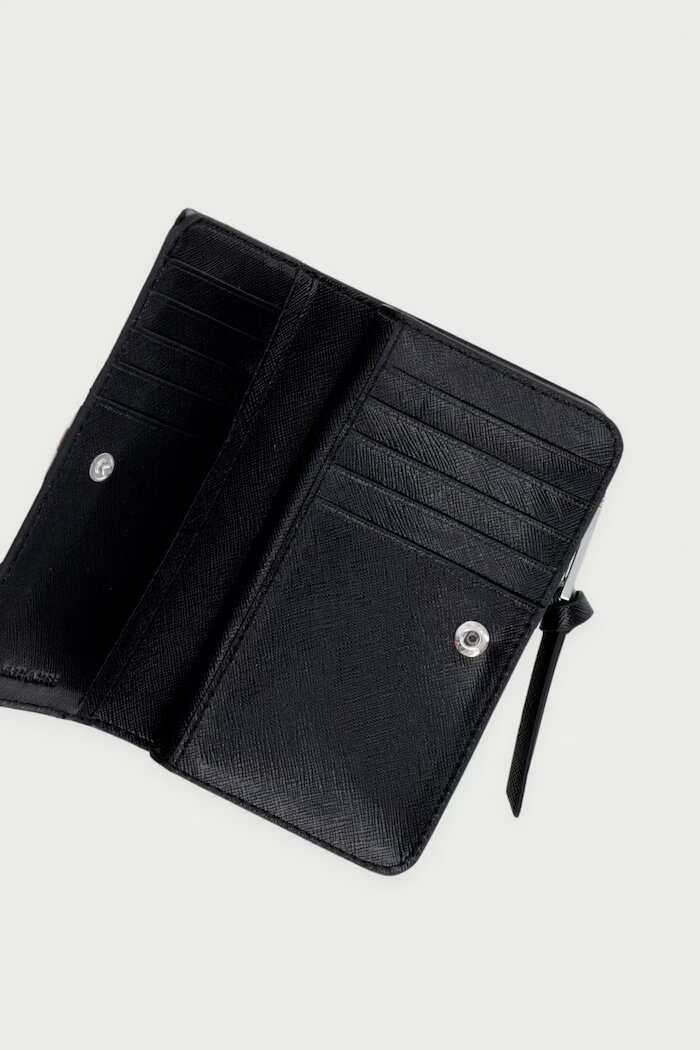 Marc Jacobs портфейл дамски от кожа THE COMPACT WALLET черен 2F6SMP014S01