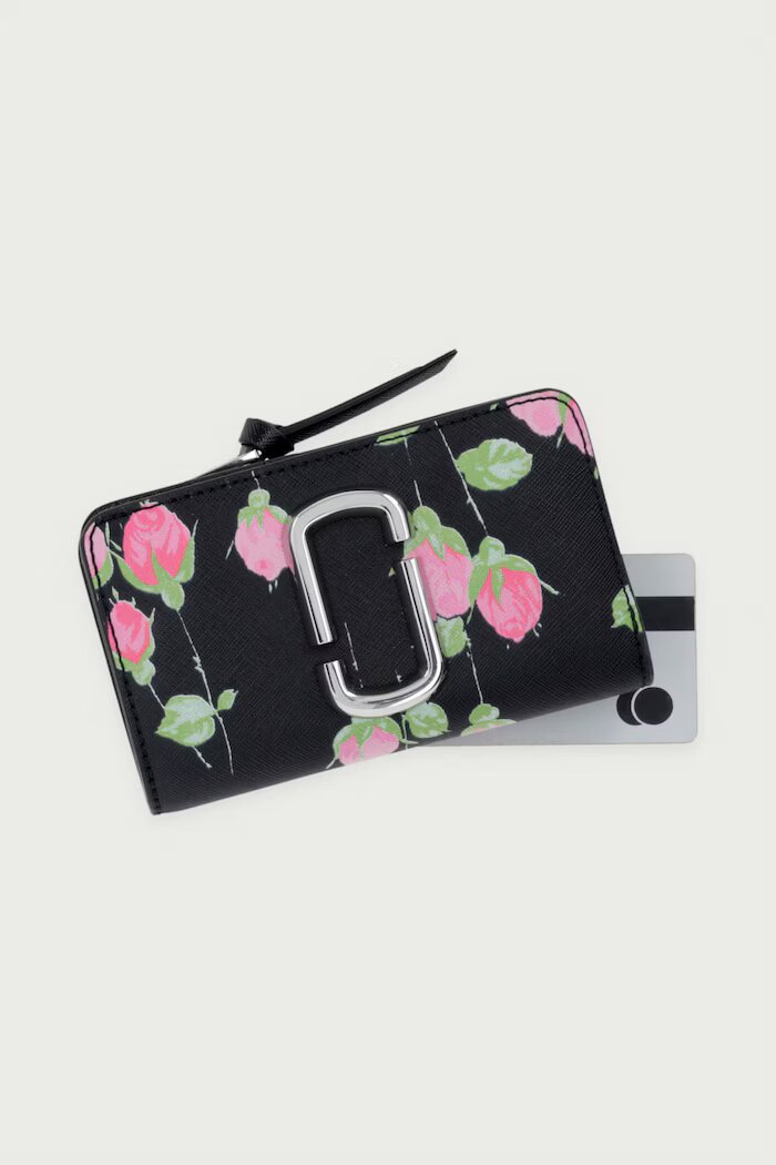 Marc Jacobs портфейл дамски от кожа THE COMPACT WALLET черен 2F6SMP014S01