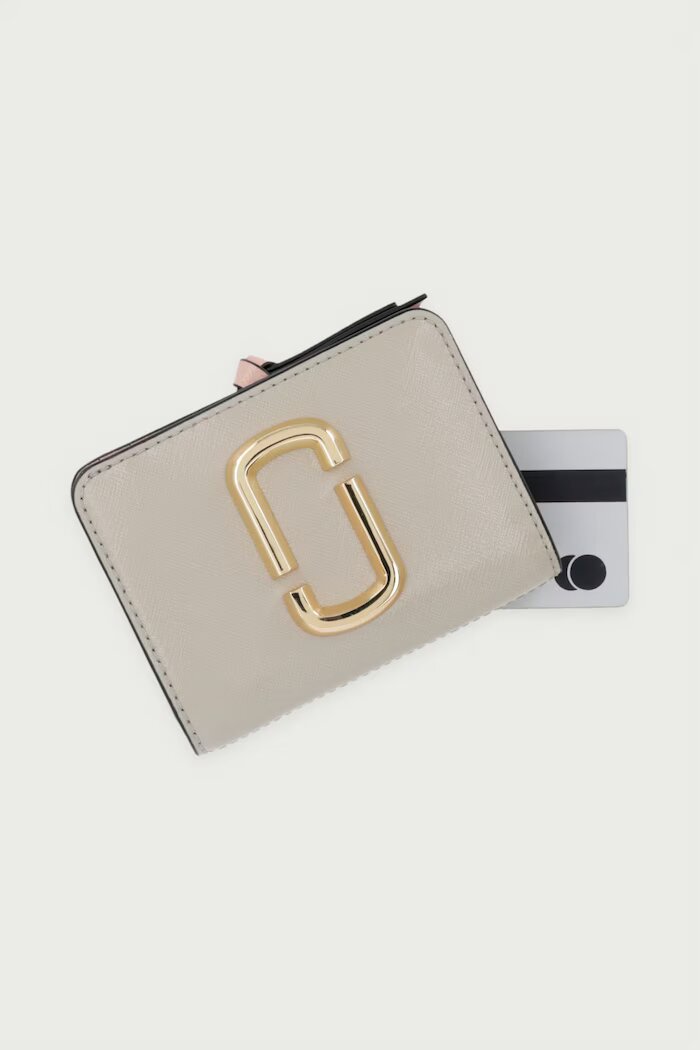 Marc Jacobs портфейл дамски от кожа THE SNAPSHOT бежов 2P6SMP021S01