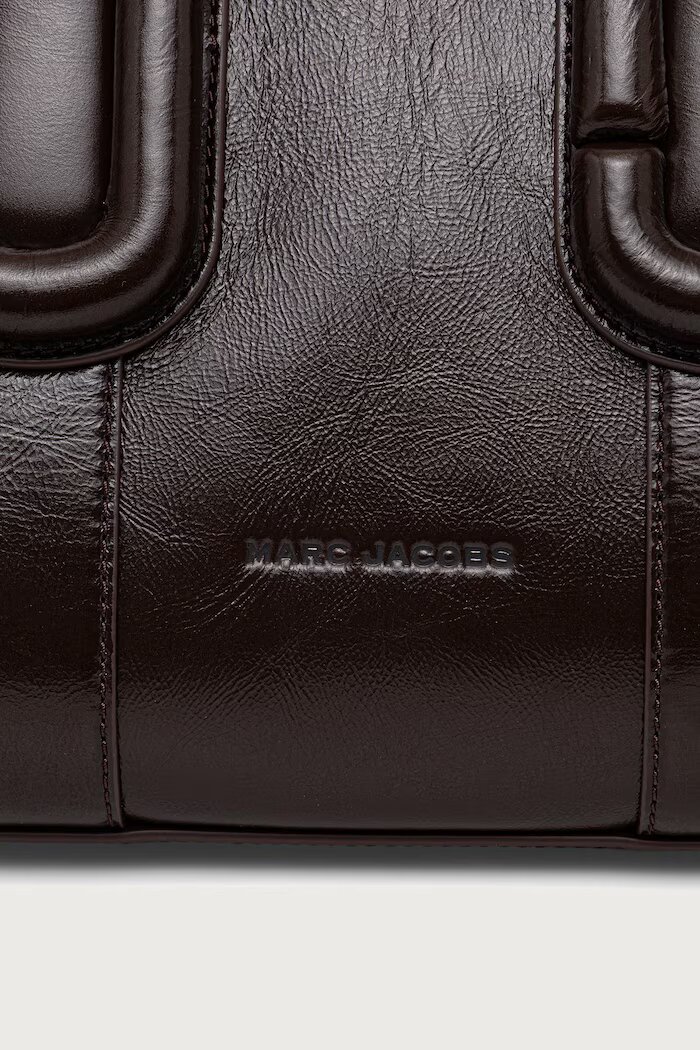 Marc Jacobs шопинг чанта дамска от кожа BABE CITY TOTE кафява 2F6HTT003H01
