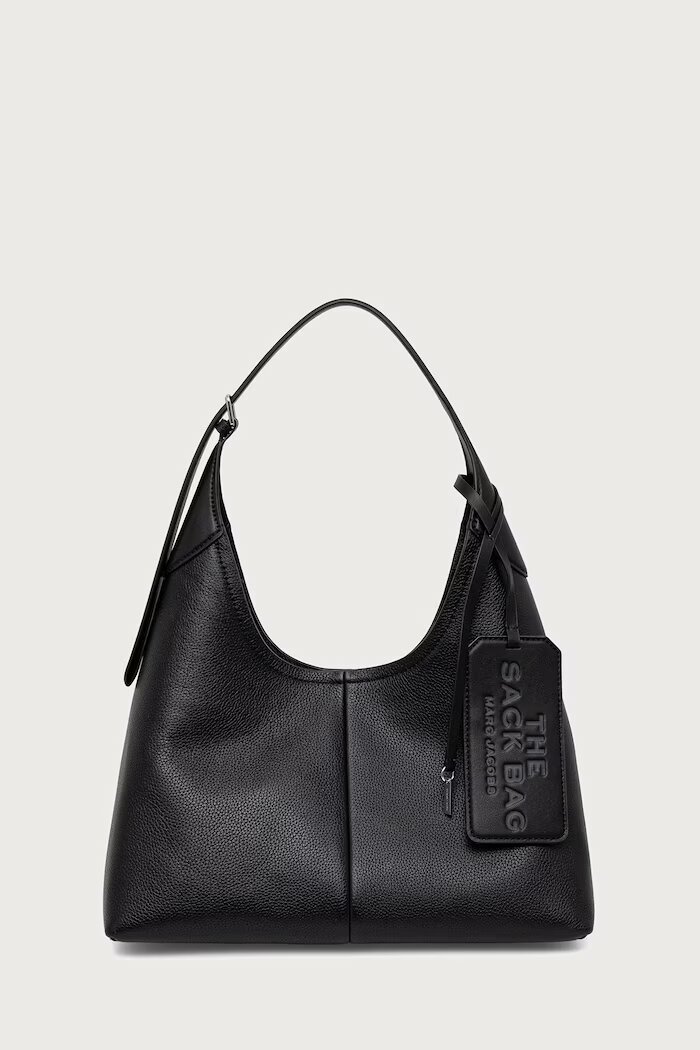 Marc Jacobs шопинг чанта дамска от кожа THE BELTED SACK черна 2P6HSH027H01