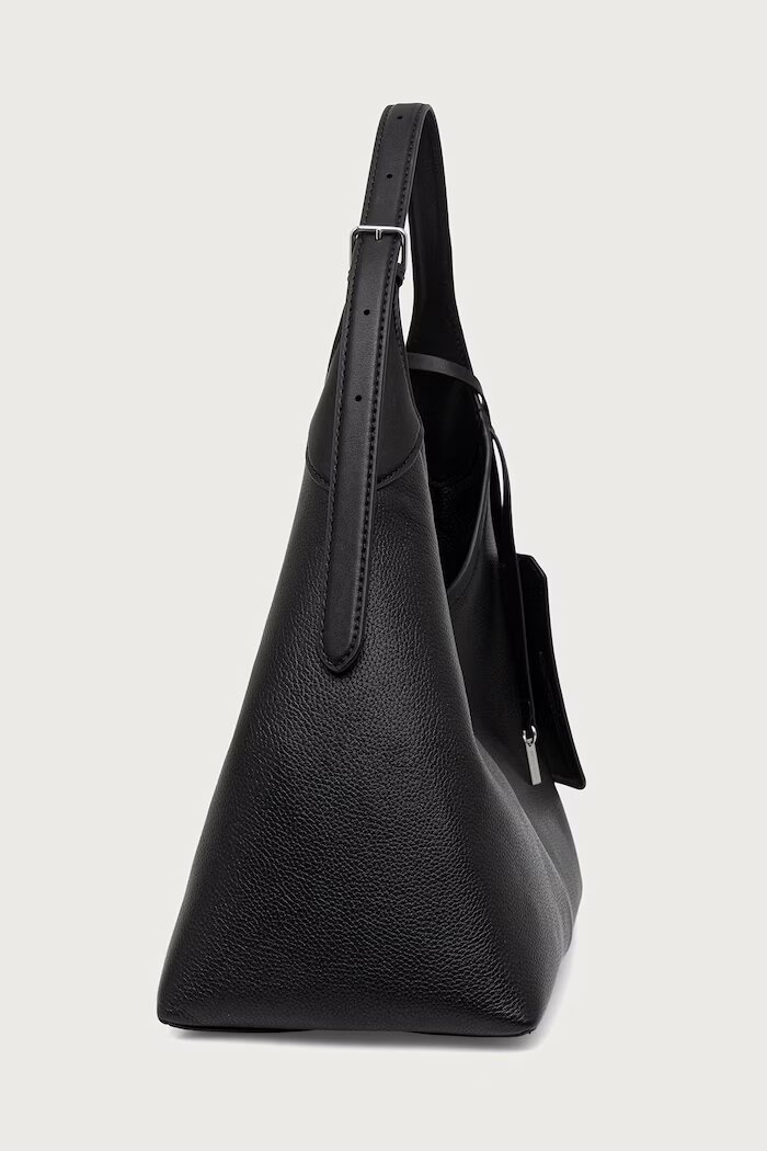 Marc Jacobs шопинг чанта дамска от кожа THE BELTED SACK черна 2P6HSH027H01