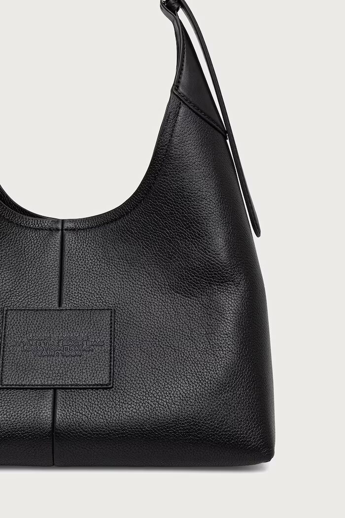 Marc Jacobs шопинг чанта дамска от кожа THE BELTED SACK черна 2P6HSH027H01