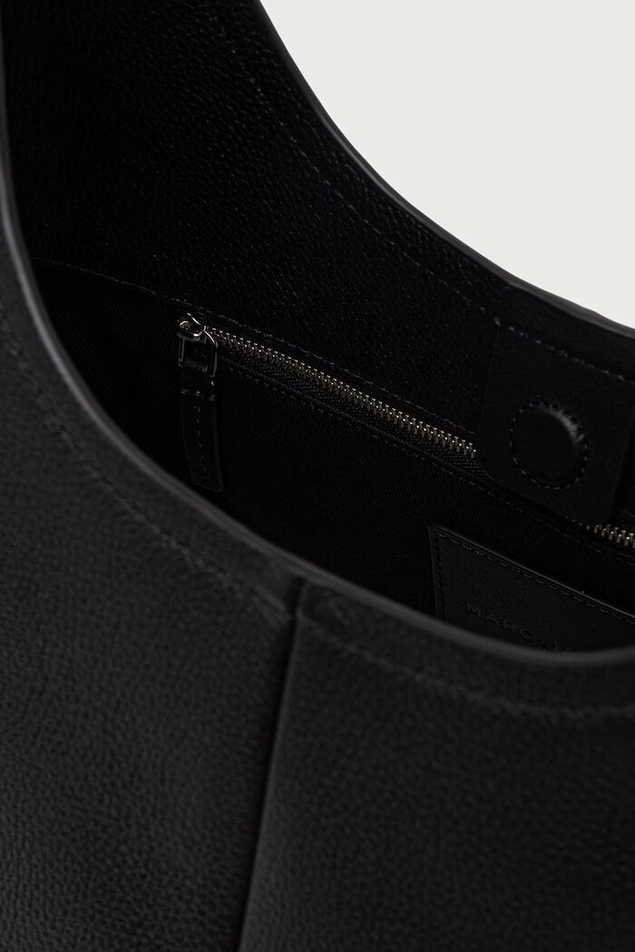 Marc Jacobs шопинг чанта дамска от кожа THE BELTED SACK черна 2P6HSH027H01