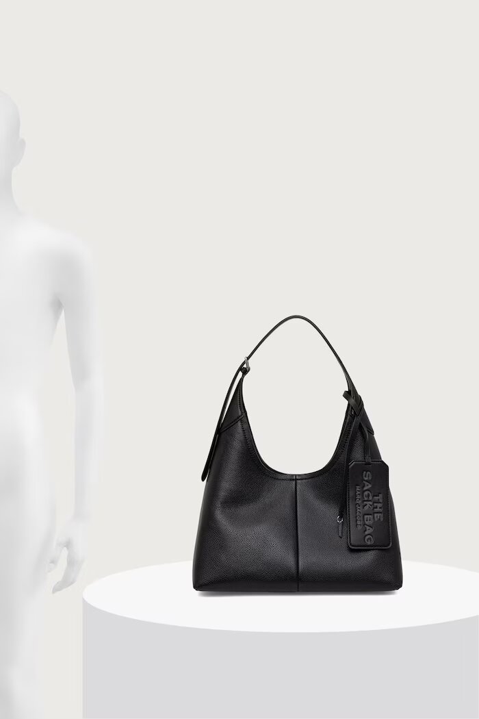 Marc Jacobs шопинг чанта дамска от кожа THE BELTED SACK черна 2P6HSH027H01