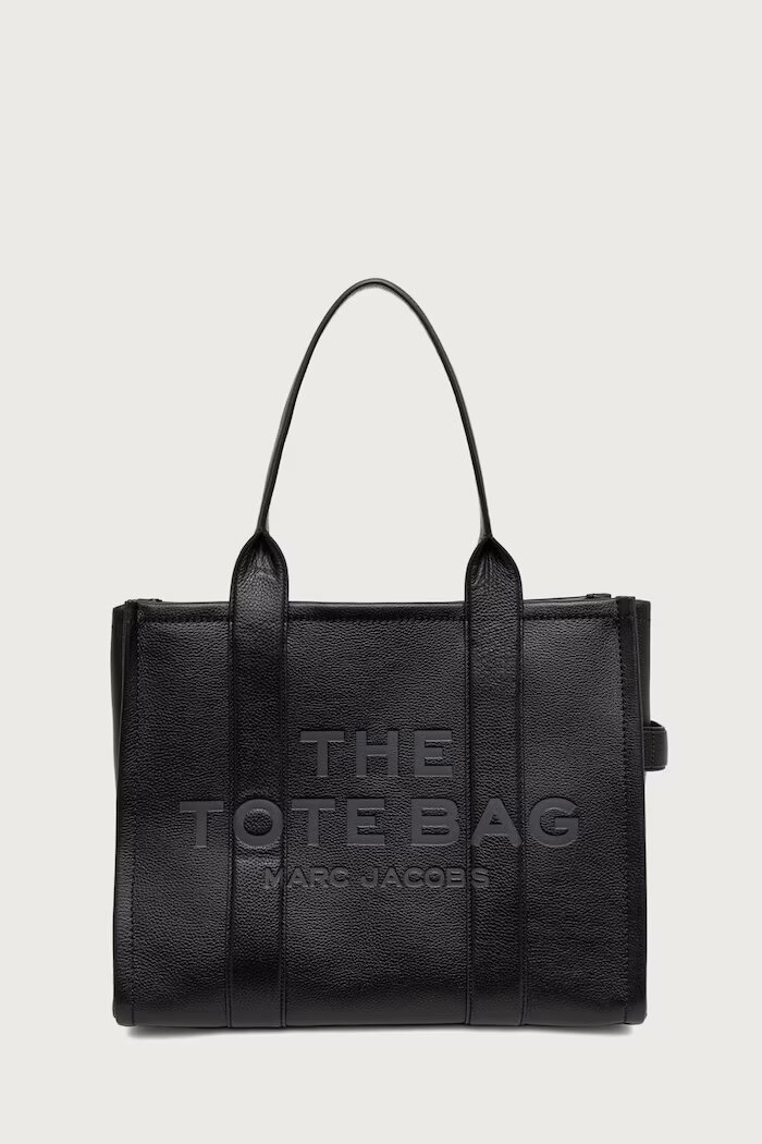 Marc Jacobs шопинг чанта дамска от кожа THE LARGE TOTE черна H020L01FA21