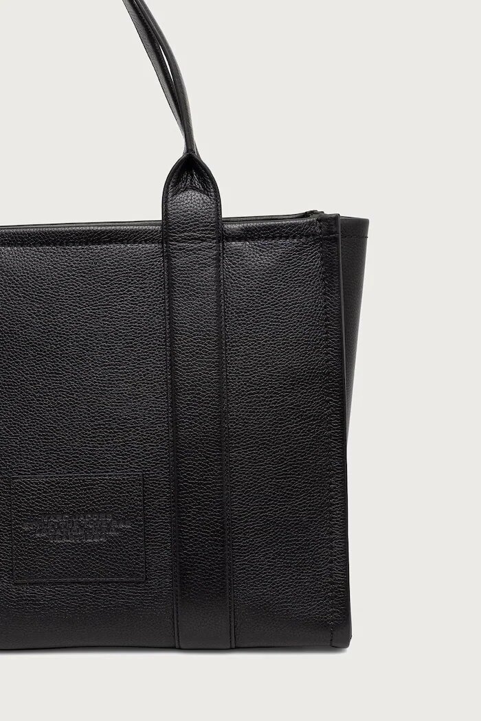 Marc Jacobs шопинг чанта дамска от кожа THE LARGE TOTE черна H020L01FA21