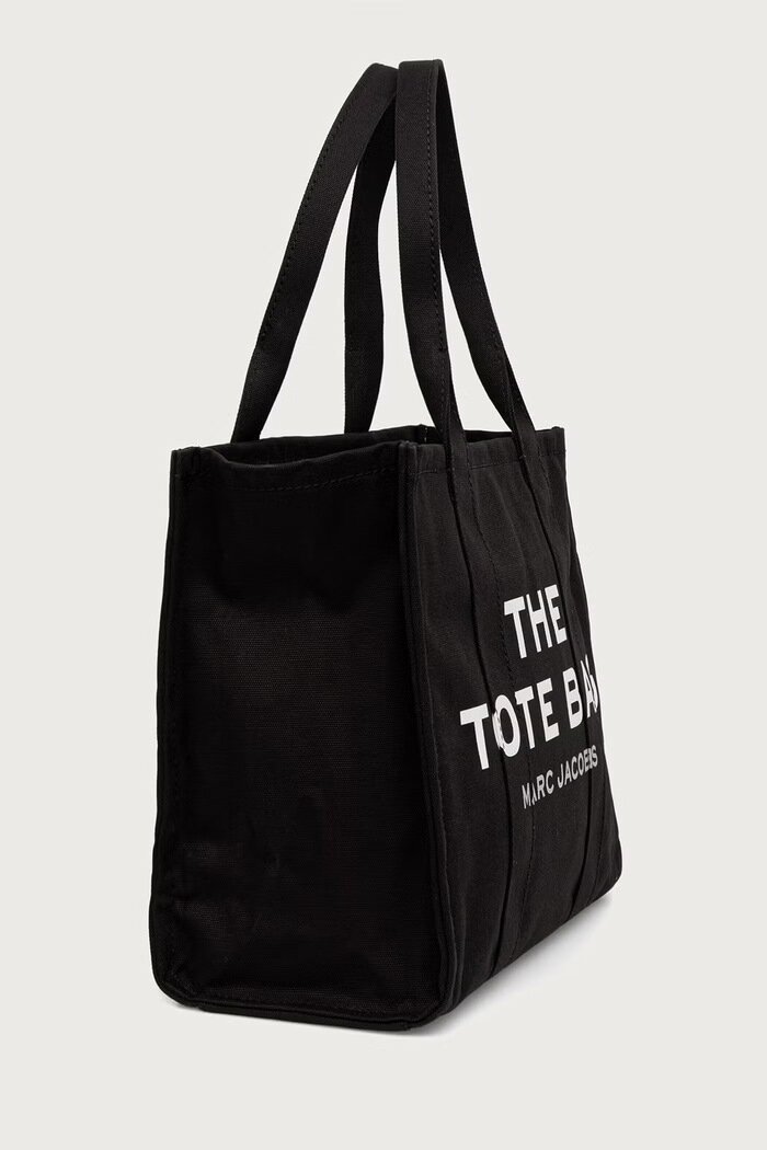Marc Jacobs шопинг чанта дамска от памук THE LARGE TOTE черна M0016156