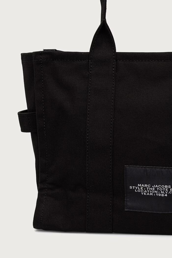 Marc Jacobs шопинг чанта дамска от памук THE LARGE TOTE черна M0016156