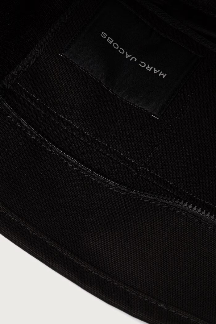 Marc Jacobs шопинг чанта дамска от памук THE LARGE TOTE черна M0016156