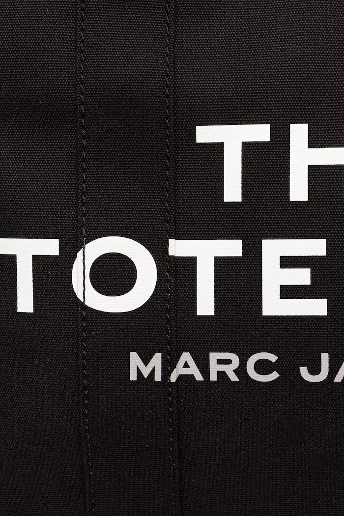 Marc Jacobs шопинг чанта дамска от памук THE LARGE TOTE черна M0016156