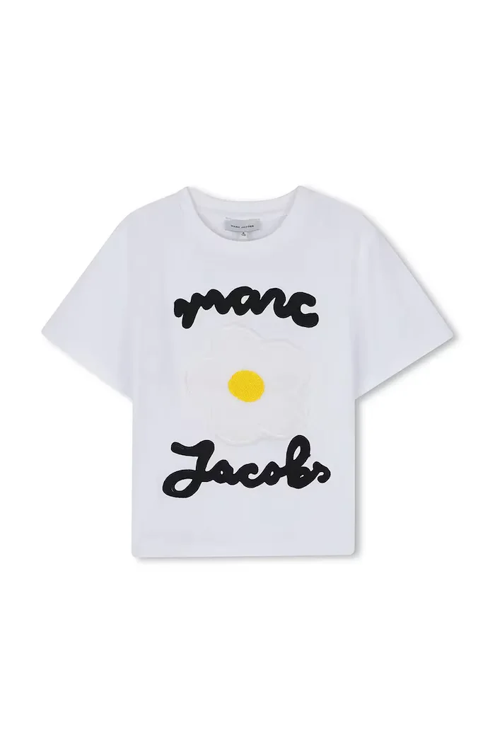 Marc Jacobs тениска за деца от памук бяла W61000