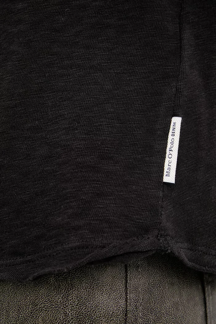 Marc O'Polo блуза с дълги ръкави дамска от памук DENIM черна 5000006284