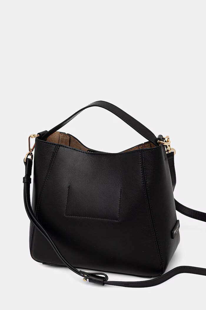 Marc O'Polo чанта crossbody дамска от кожа черна 5000010949