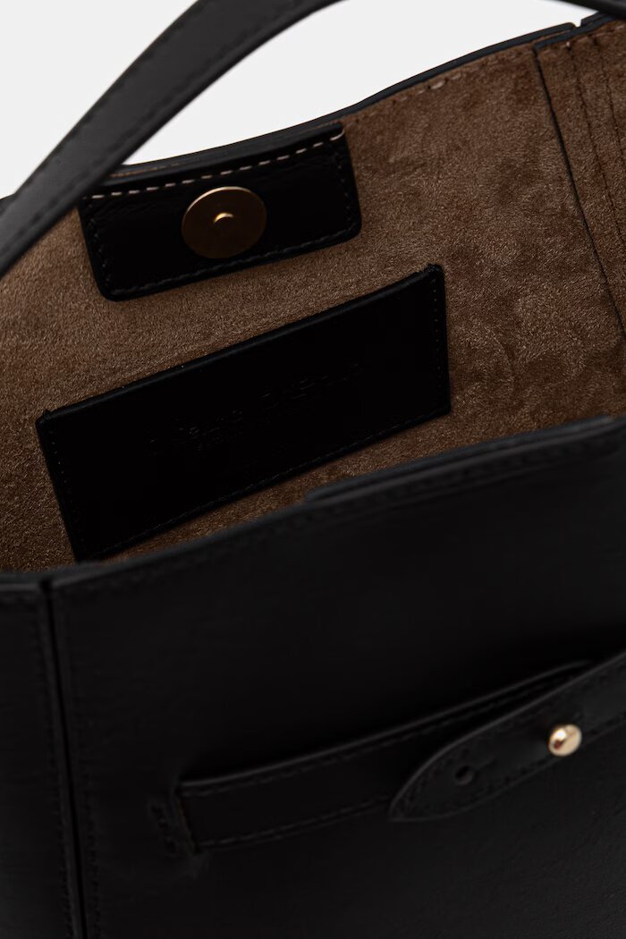 Marc O'Polo чанта crossbody дамска от кожа черна 5000010949