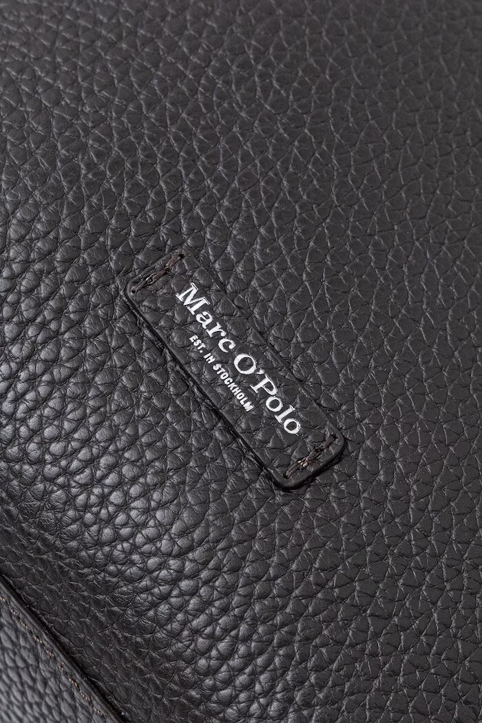 Marc O'Polo чанта crossbody дамска от кожа кафява 5000013496